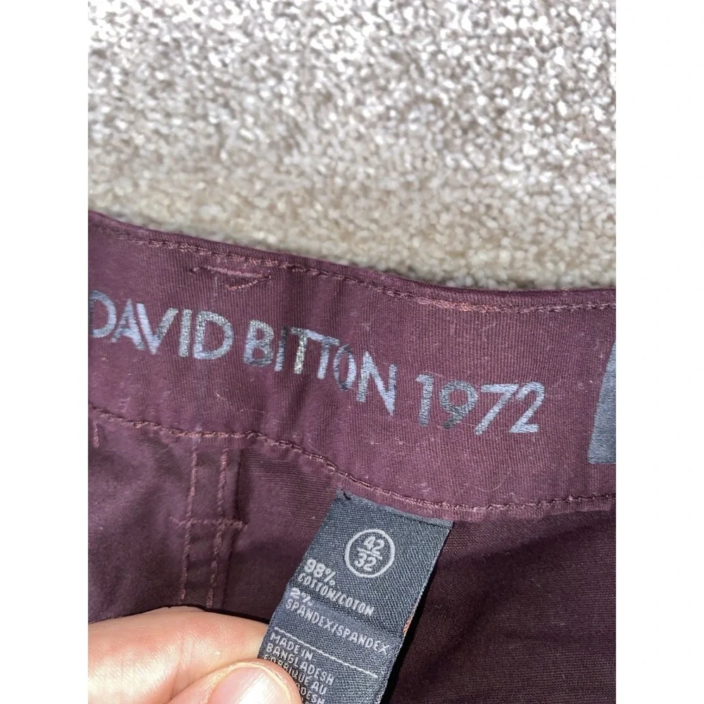 Buffalo David Bitton Jeans Ash‎ X Slim Stretch Cotton 42x32 Maroon NWT MSRP $109
